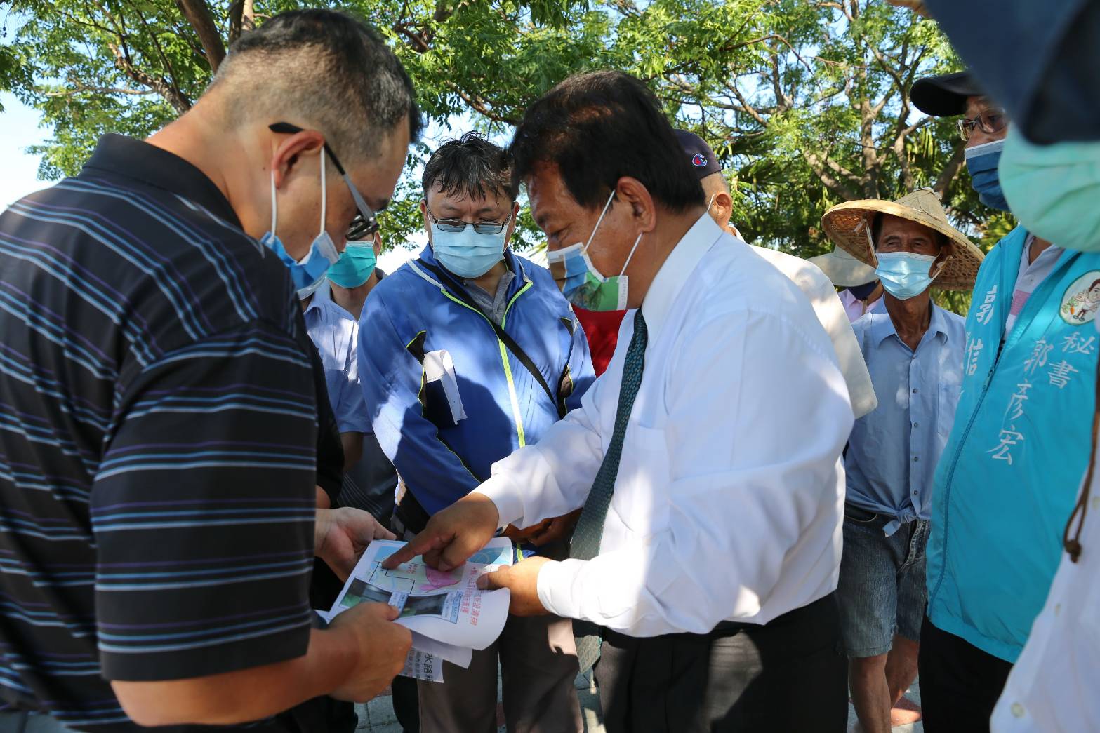 漁民陳情工程阻斷魚蝦死亡  郭信良議長下鄉協調