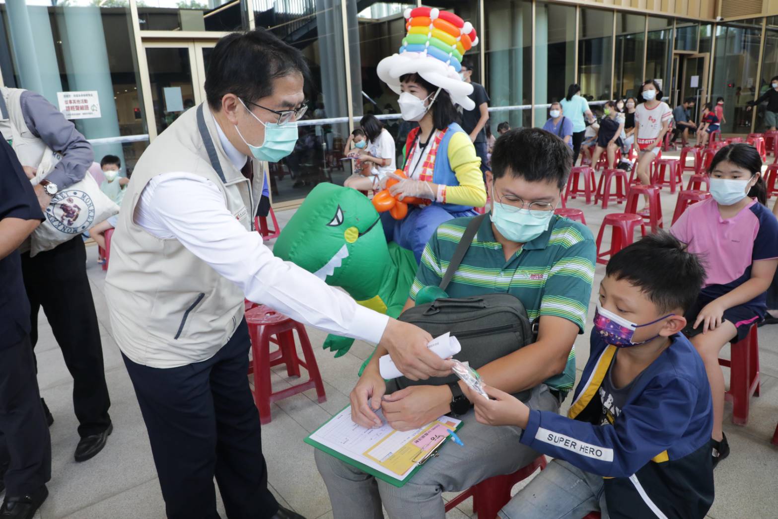 圖書館永康新總館 開設輝瑞BNT兒童疫苗接種站