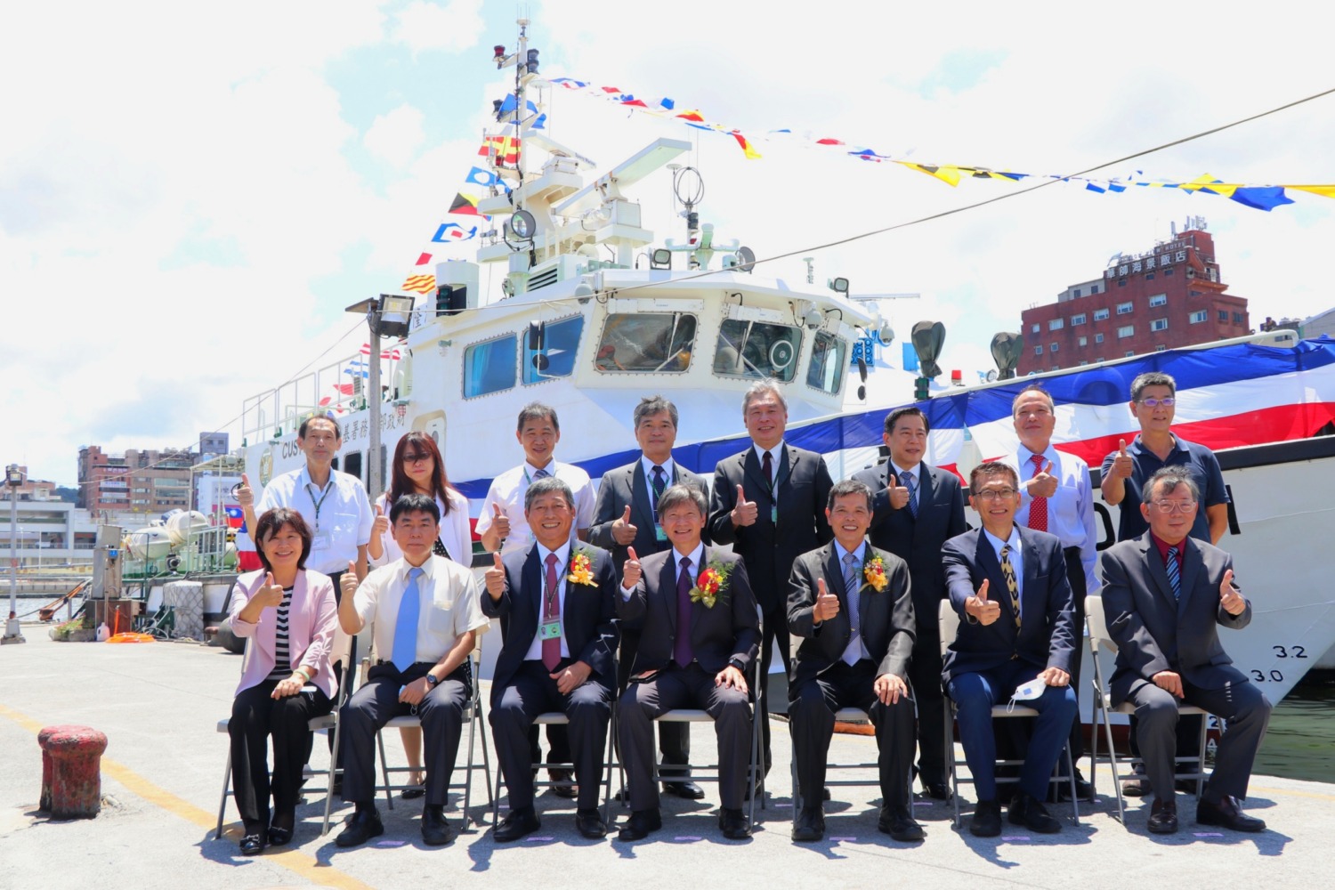 台船公司承造100噸級巡緝艇「海隆艇」今舉行交船典禮