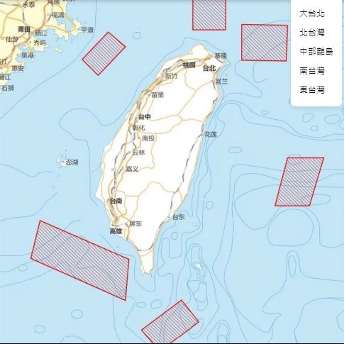 因應中國海上演習，海洋局籲請漁民及漁船避免進入演訓區域