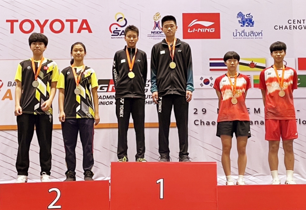 2022亞青U15、U17羽毛球錦標賽　最大贏家台灣代表隊勇奪5金4銅殊榮