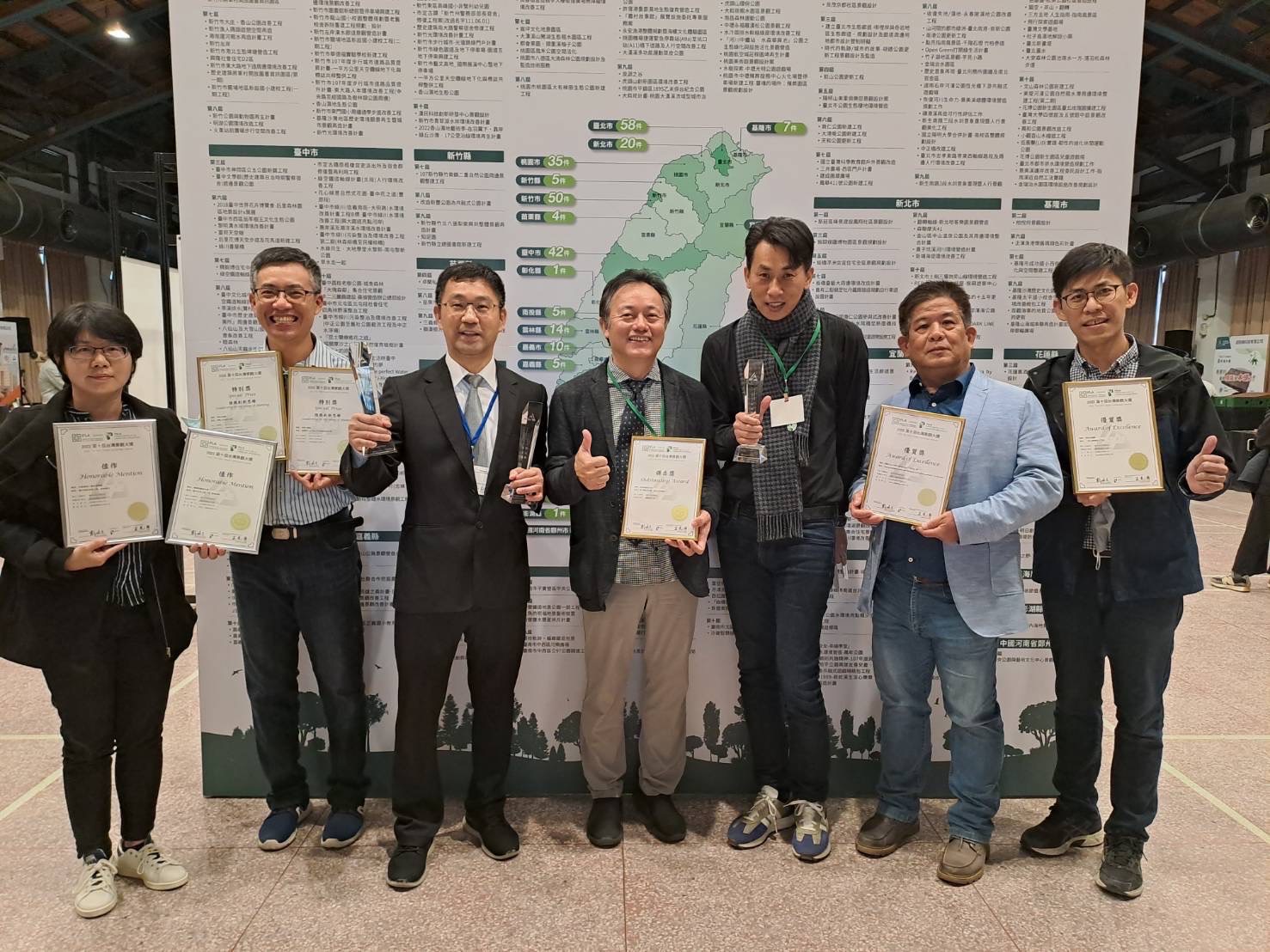 第十屆台灣景觀大獎頒獎 中市建設局榮獲7項大獎