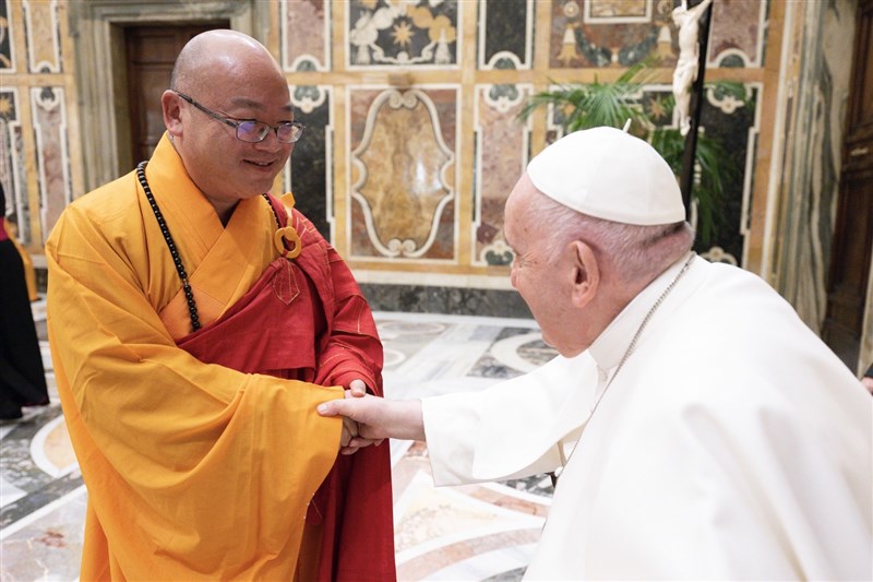 教宗盛讚星雲大師　與佛教共祈世界和平