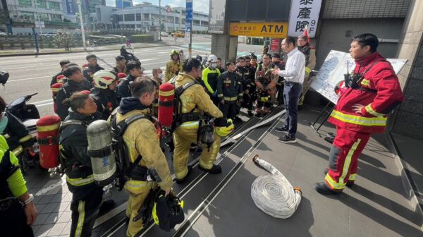 「皇冠大樓」火災演練　提升基隆市高層建築應變能力