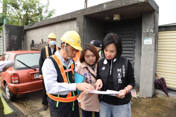 山陀兒風災重創林園.大寮 柯志恩會勘關心電纜地下化進度