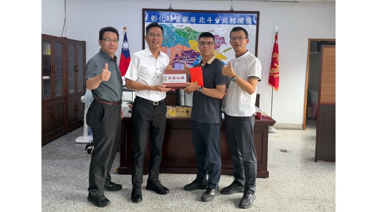 鵬程展新頁　巡官陳知佑榮調苗栗縣警局