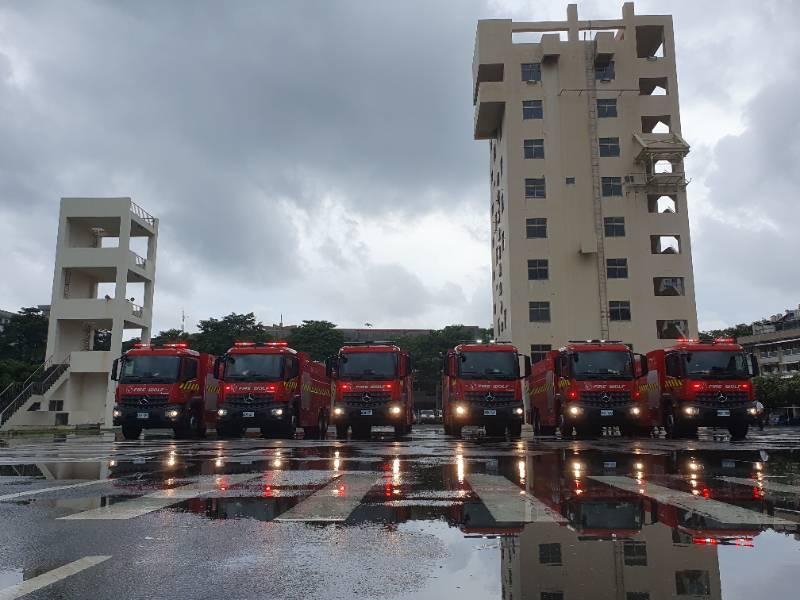 高市府編列預算購置11輛消防車，提升消防救災量能！